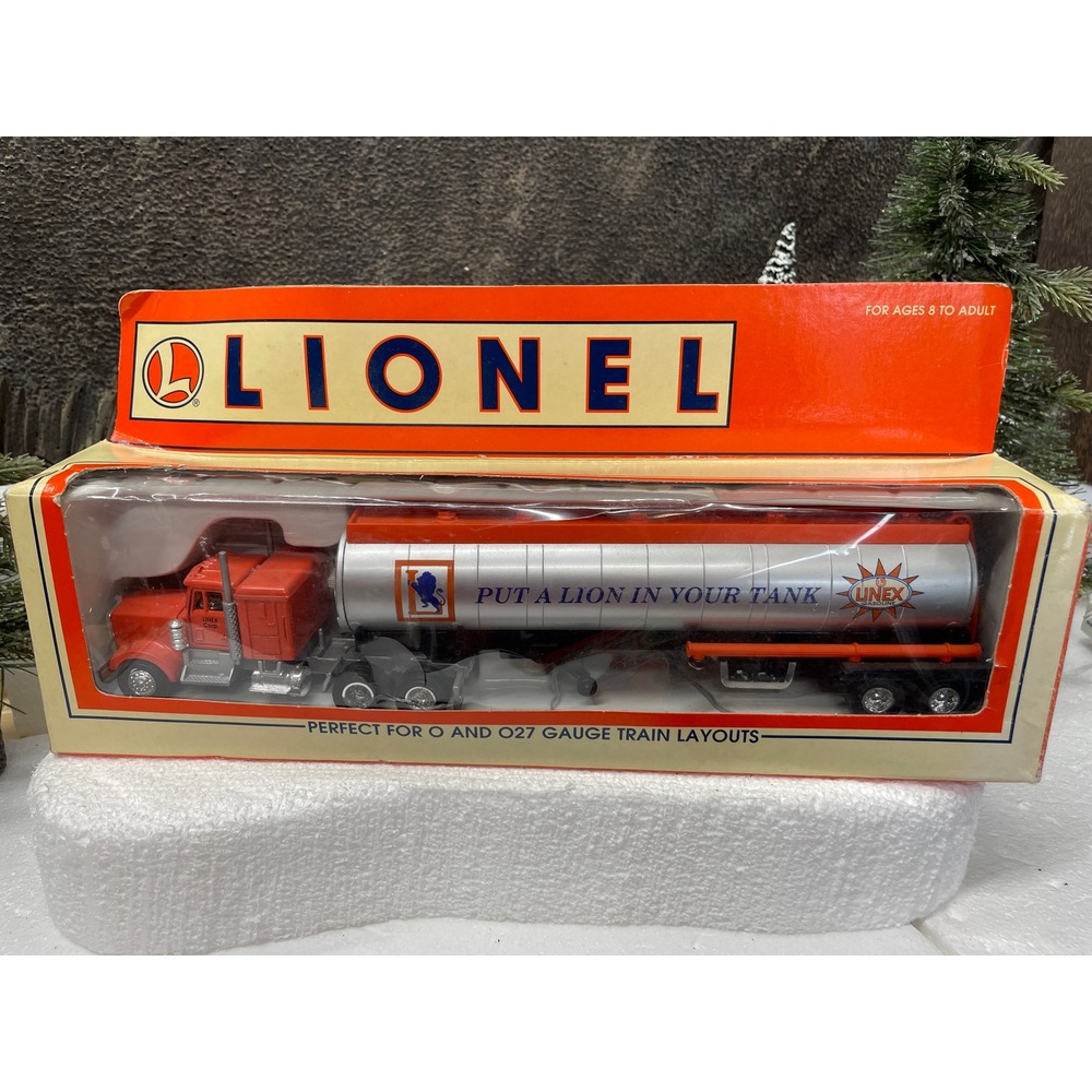 Lionel Linex Gas Tractor and Trailer 6-12991 O Gauge Train Layout Truck
